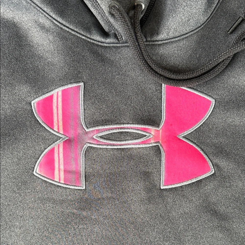 Under Armour Women’s XL hoodies. Blue and Charcoal Hoodies with Pink Logo - Picture 2 of 10